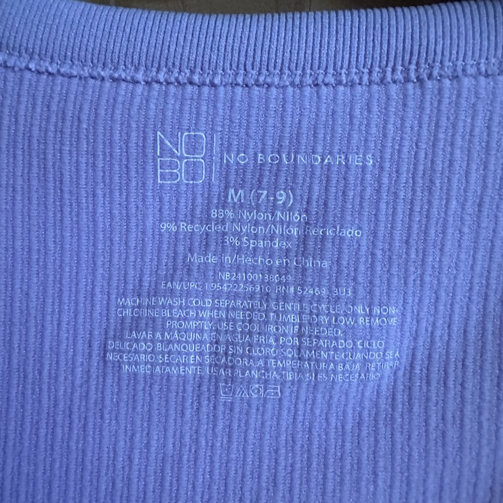 No Boundaries Lavender Ribbed Top - Picture 3 of 3